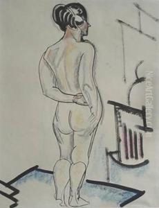Standing Nude From Rear Standing Nude From Rear