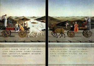 Portraits of Federico da Montefeltro and His Wife Battista Sforza (reverse sides by Piero della Francesca