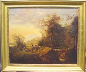 Travelers In A Landscape by Jan Gabrielsz. Sonje
