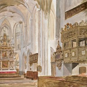 Det Indvendige Af Enkirke by Jorgen Valentin Sonne