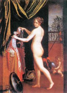 Minerva Dressing 1613 by Lavinia Fontana