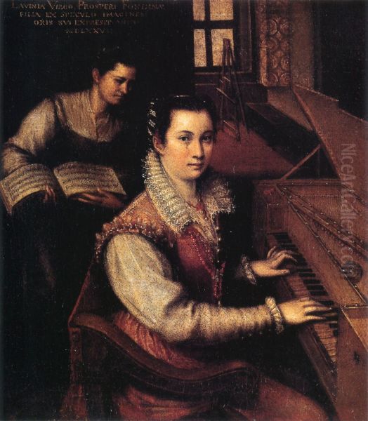 Self-Portrait at the Spinet 1577 - view 1