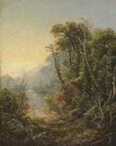 Autumn River Landscape by William Louis Sonntag