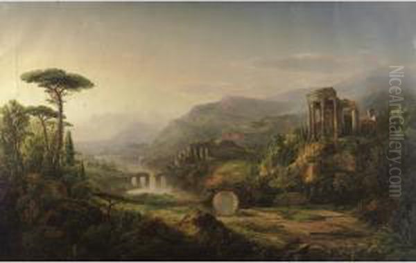 Lanscape With Temple Ruins - view 1