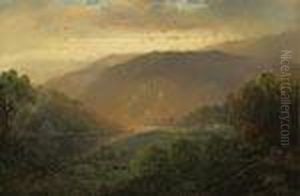 ''the Hudson Valley'' by William Louis Sonntag
