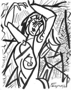 Abstract Nude by Jerzy Faczynski