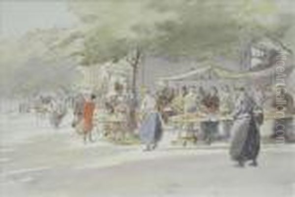 A French Streetmarket - view 1