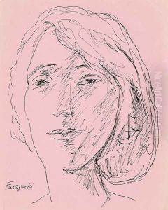 Woman's Face by Jerzy Faczynski
