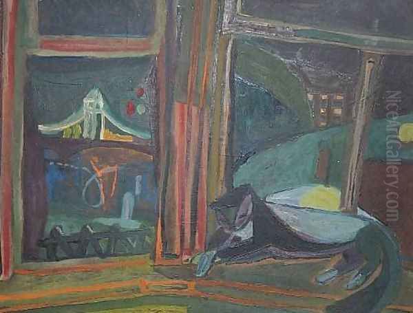 View on Festival Garden - Cat Before a Window - view 1