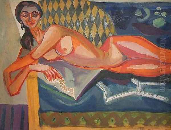 Reclining female nude - view 1
