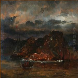 Coastal Scene From Norway by C. F. Sorensen