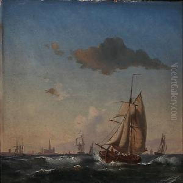 Seascape Near Elsinor Castle - view 1