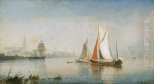 Schiffe Vor Hollandischem Hafen