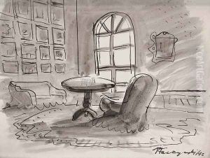 Interior with Armchair by Jerzy Faczynski