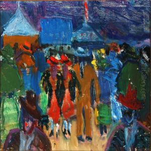 Folkeliv Pa Dyrehavsbakken by Jens Sorensen