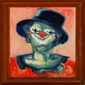 Portrait Of A Clown by Jens Sorensen