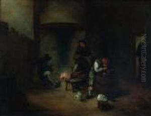 Interieur D'auberge by Hendrick Maertensz. Sorch (see Sorgh)
