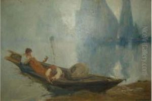 Pecheurs A Venise by Gian Luciano Sormani