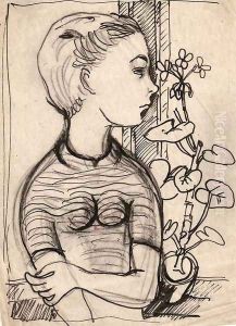 Young Woman by Jerzy Faczynski