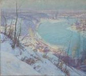 Snowbound Hills, Winter Landscape Snowbound Hills, Winter Landscape