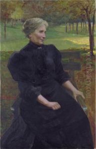 Nonna Ercolina (ritratto Della Contessa Ercolina Rabossi Massazza) by Giovanni Sottocornola