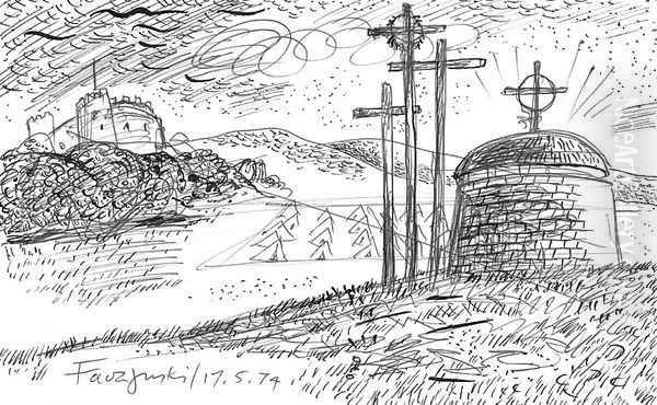 Three Crosses - view 1