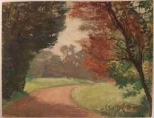 Route Dans Un Paysage by Octaaf Soudan