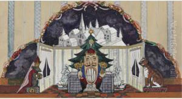 Set Design For The Ballet Nutcracker - view 1