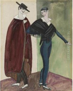 Two Spanish Dancers by Serge Iurevich Soudeikine
