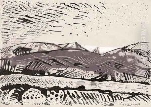 Landscape with a Church by Jerzy Faczynski
