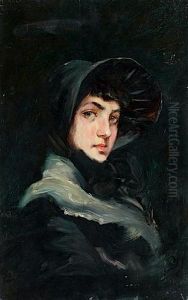 Femme A L'echarpe Blanche by Frederic Soulacroix