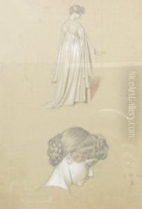 Series Of Sketchesdepicting Ladies Series Of Sketchesdepicting Ladies