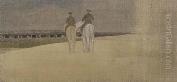 Riders On The Beach - view 1