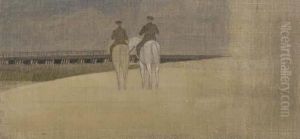 Riders On The Beach by Joseph Edward Southall