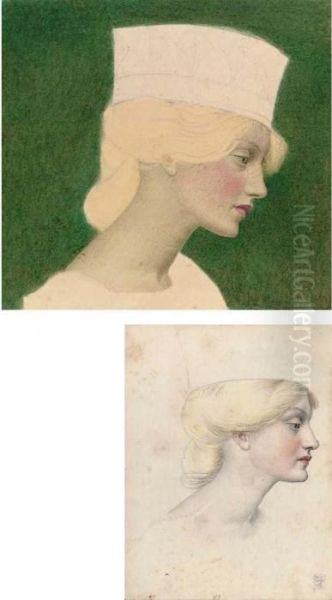 Study For The Princess In 'changing The Letter' - view 1