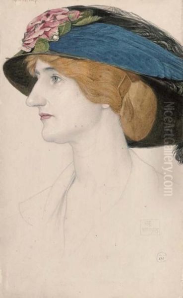 The Blue Feathered Hat - view 1