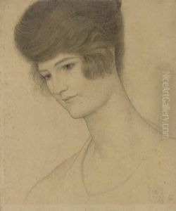 Portrait Of Mrs William Smedley-aston by Joseph Edward Southall