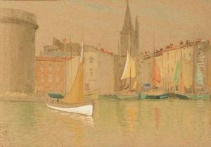The Harbour Of La Rochelle by Joseph Edward Southall