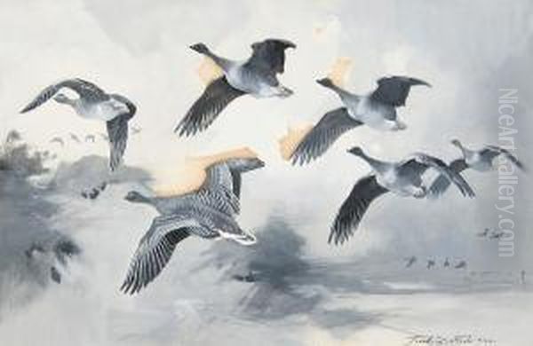 Geese In Flight - view 1