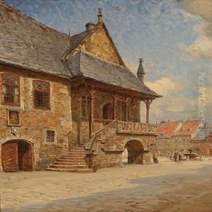 At A Square In Europe by Carl Martin Soya-Jensen