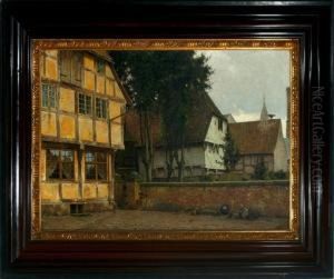 The Old Pharmacy In Ribe Town, Denmark by Carl Martin Soya-Jensen
