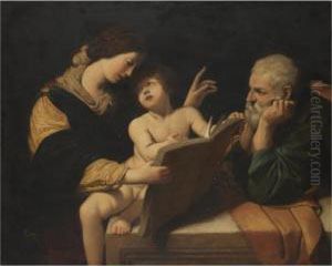 Holy Family With The Madonna Teaching The Christ Child To Read
