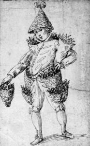 A Street Peddler: Design For A Costume