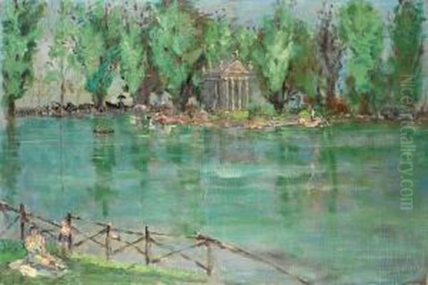 Giardino Del Lago In Villa Borghese With The Temple Of Aesculapius - view 1