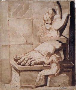 The Artist Moved by the Grandeur of Antique Fragments