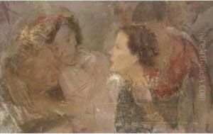 Studio Di Teste, Senza Cornice by Armando Spadini