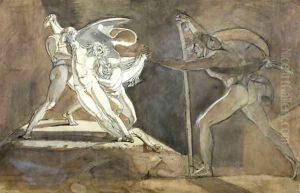 Edgar Feigning Madness Approaches King Lear