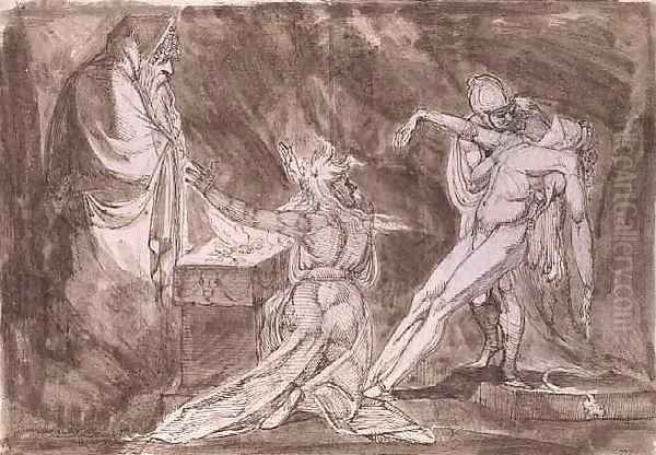 Study for Saul and the Witch of Endor - view 1