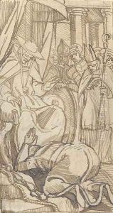 Cardinal Pandulph granting King John absolution