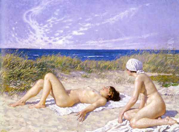 Sunbathing in the Dunes - view 1